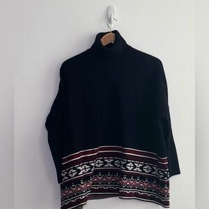 Turtleneck Arctic Print Winter Sweater